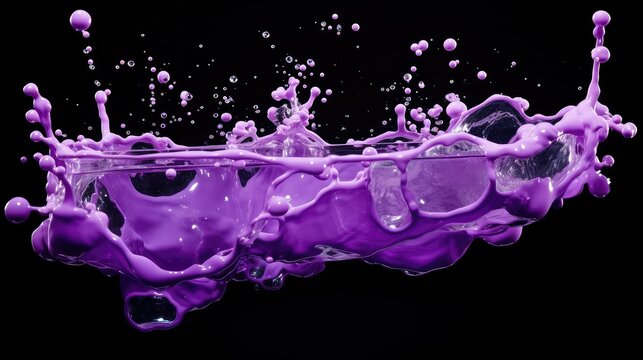 ripple purple color drop
