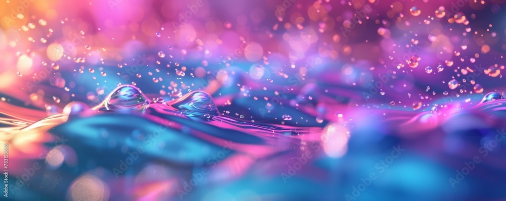 Poster a colorful background with a lot of sparkles on it