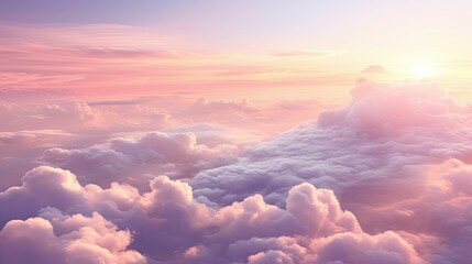 dreamy pink and purple clouds