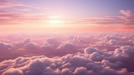 sky pink and purple clouds