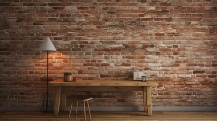 charm blurred brick wall interior