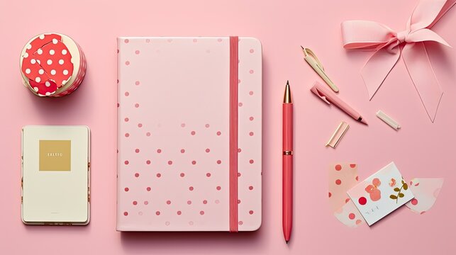 washi pink planner