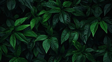 Fototapeta premium foliage dark green backgrounds