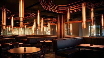 modern tube lighting