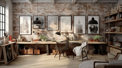 Naklejka premium design interior walls for art