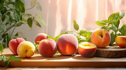 low isolate peach fruit