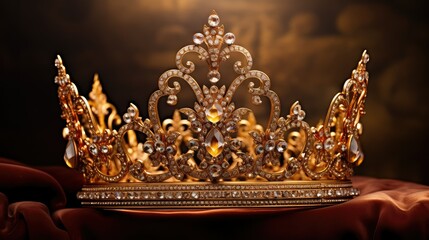 adorned golden crown