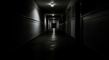 beam hallway dark