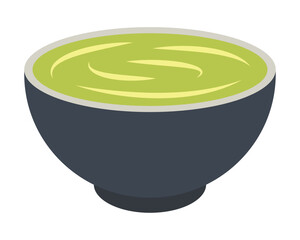 Matcha drink. Green tea. Vector illustration.