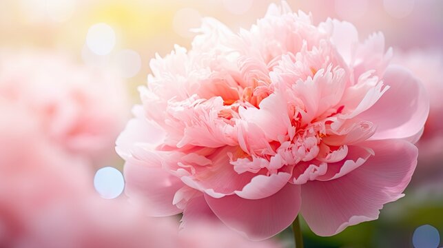 delicate pink flower background