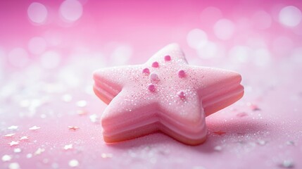 decorated star pink