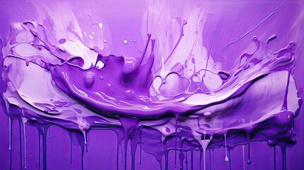 blank dripping paint purple