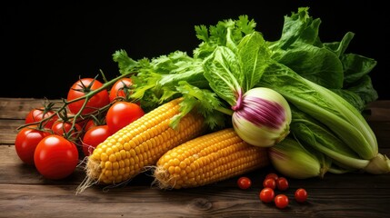 colorful vegetable corn background