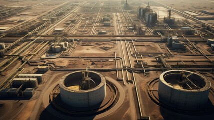 Obraz premium tanks oil storage