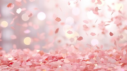 dreamy pink confetti background