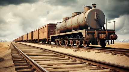 Classic rail transport powered by diesel fuel efficiently moves people and goods along established tracks, maintaining a crucial role in transportation.

