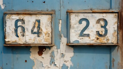 house blue numbers