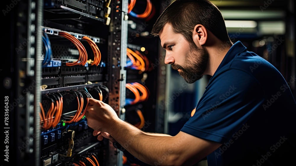 Poster efficiency data center cabling