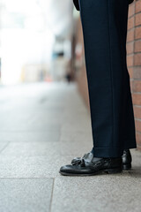 person walking on the street