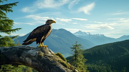 predator eagle star - obrazy, fototapety, plakaty