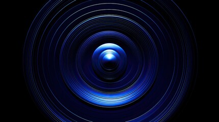 concentric abstract dark blue