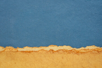 abstract landscape in pastel tones with a blue sky - a collection of handmade rag papers - 783161286