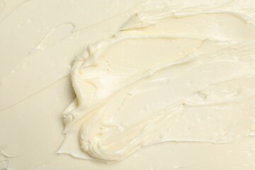 Texture of tasty butter as background, top view