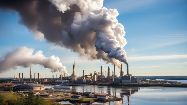 emissions oil refinery smoke