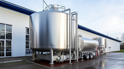 Obraz premium tank equipment milk production