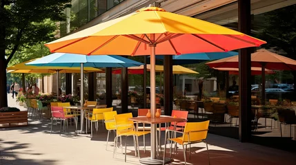 Gordijnen shade sun umbrella © vectorwin