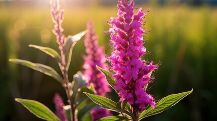 Obraz premium petals purple loosestrife