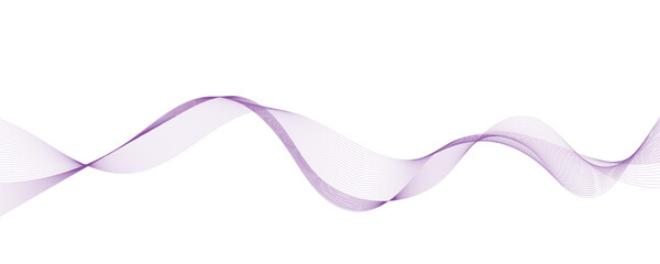  Vector illustration of purple wavy lines.