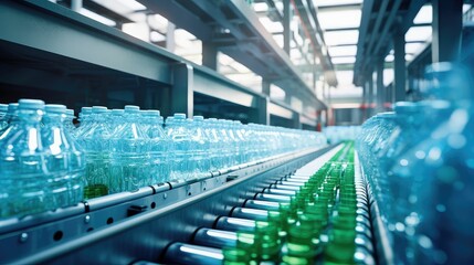 Naklejka premium bottles pile Plastic Manufacturing