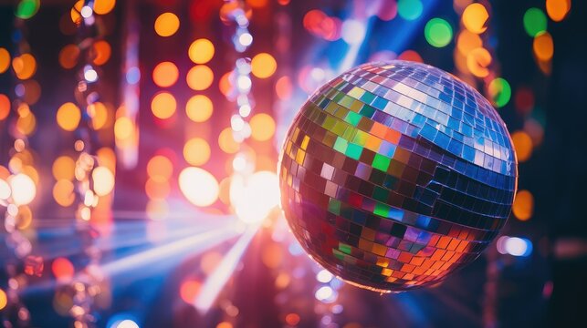 themed silver disco ball
