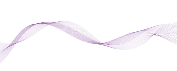  Vector illustration of purple wavy lines.