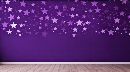 whimsical purple stars background