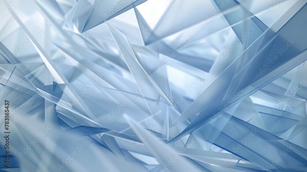 Poster Abstract 3D background with intersecting translucent planes