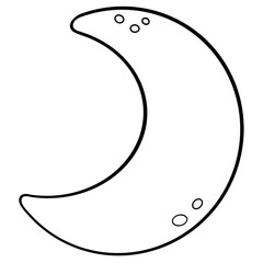 illustration of a moon