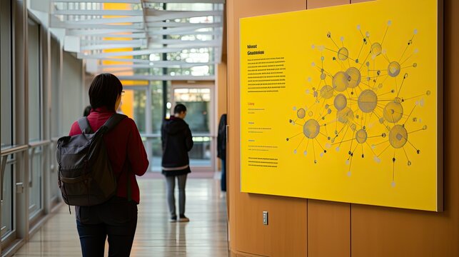 university yellow poster