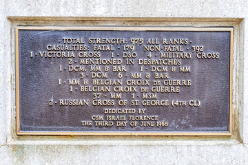 Military Memorial, North Gelnmore Park, Calgary, Alberta, Cansada