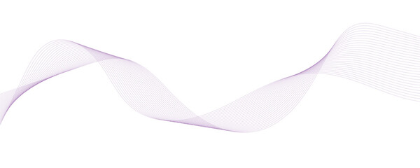  Vector illustration of purple wavy lines.