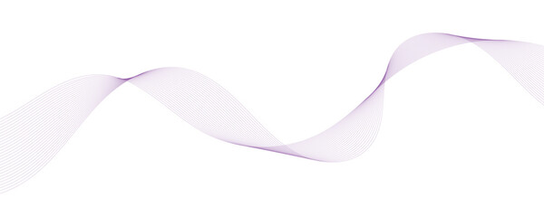  Vector illustration of purple wavy lines.