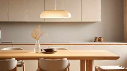 kitchen light wooden table