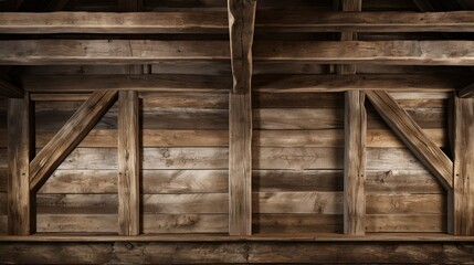 showcases wall timber frame