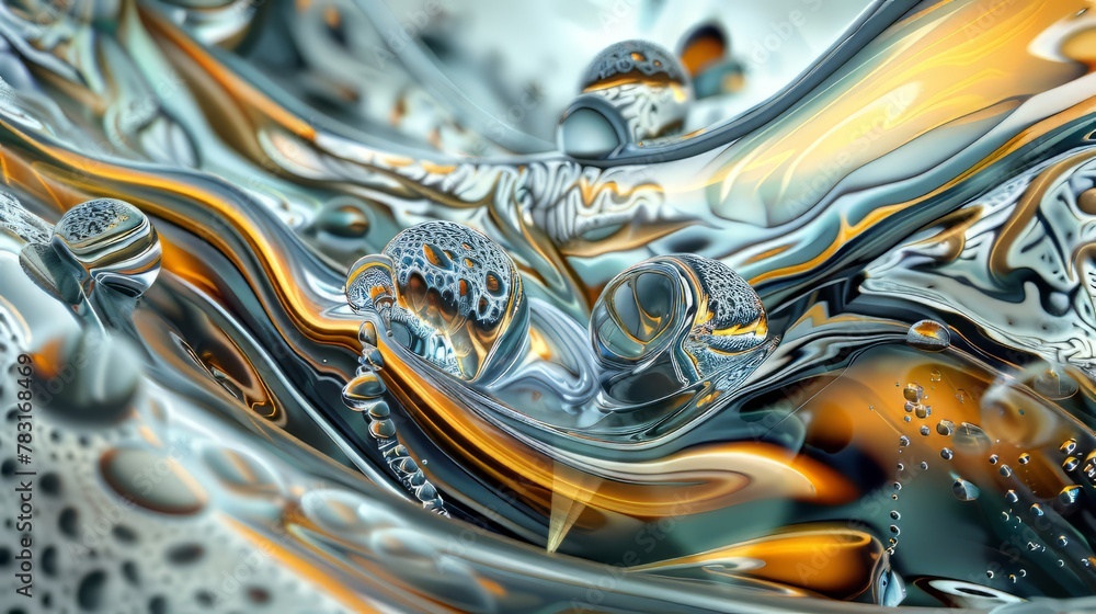 Poster captivating glassmorphism design featuring intricate patterns and textures