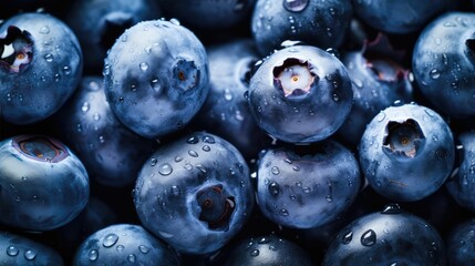 plump fresh blueberry blue