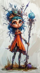 Fototapeta premium A quirky princess with best quality design