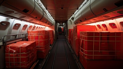 overhead airline interior