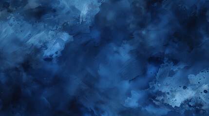 Fototapeta premium Grunge dark blue watercolor 