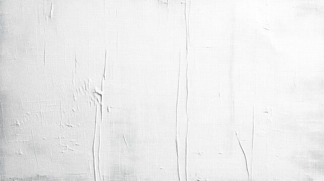 Texture of white paint on canvas